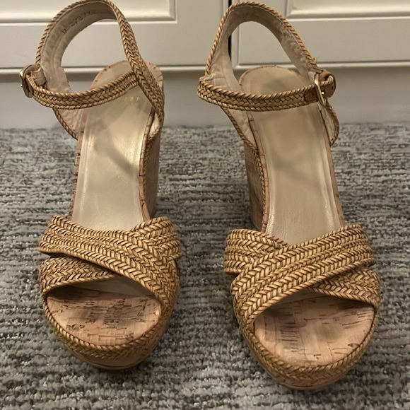 Stuart Weitzman cork wedge sandals - Picture 2 of 6